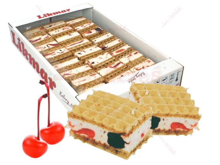 Wafle przekładane - Przysmak wiśniowy  500g Likmar