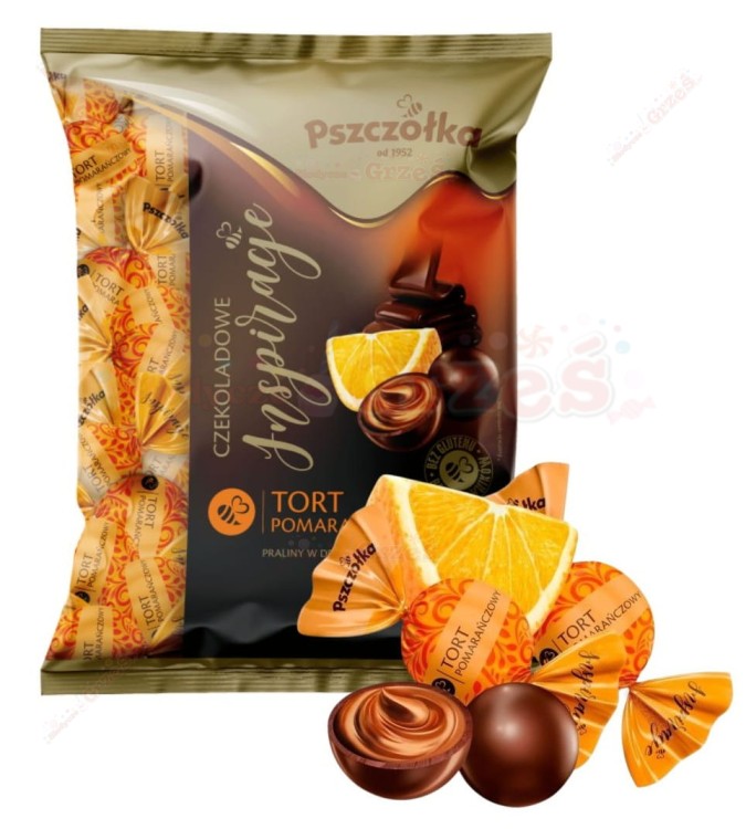 Praliny Tort pomarańczowy "Czekoladowe Inspiracje" 1kg Pszczółka | bezglutenowe