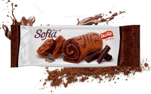 Rolada biszkoptowa kakaowa z nadzieniem kakaowym 200g Doma Sofia