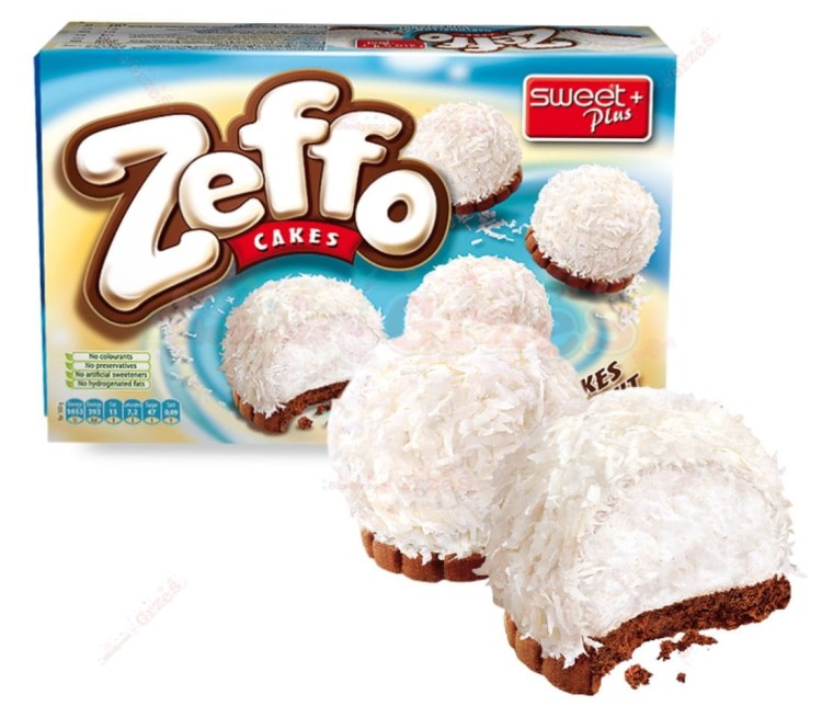 Ciastka z pianką marshmallow i kokosem Zeffo Cakes 115g Sweet Plus