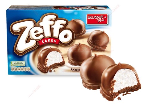 Ciastka z pianką marshmallow Zeffo Cakes 150g Sweet Plus