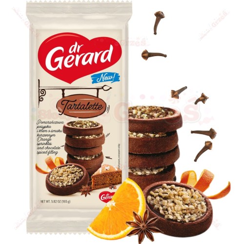 Tartaletki korzenne z posypką pomarańczową 165g Dr Gerard