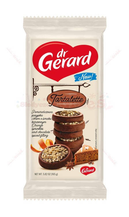 Tartaletki korzenne z posypką pomarańczową 165g Dr Gerard