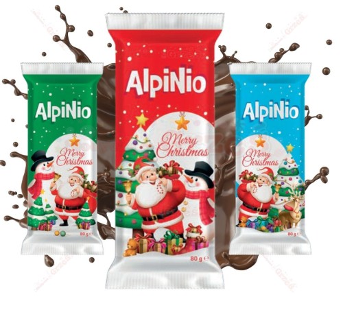 Czekolada mleczna świąteczna 80g Alpinio Millano