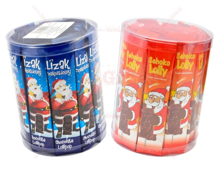 Mikołaj - lizak czekoladowy płaski 40*13g  Limmes Bis
