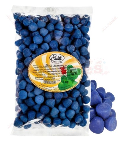 Żelki borówki, polskie żelki 1kg Gusto