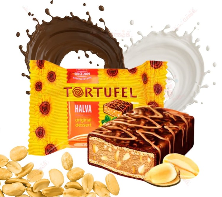 Wafelki Tortufel HALVA śmietanka i chałwa z orzechami - pakowane osobno 1,5kg Aim Foods