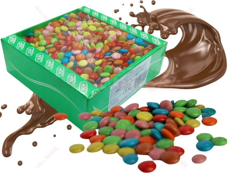 Cukierki Drażoletki, draże witamelki 1,8kg Inpol | lentilki, draże kakaowe