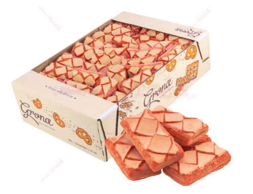 Łazaneczki truskawka - ciastka z ciasta francuskiego 400g Grona