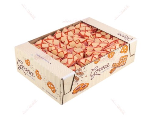 Łazaneczki truskawka - ciastka z ciasta francuskiego 400g Grona