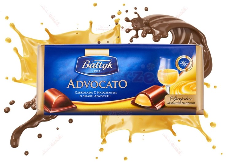 Czekolada Advocato - nadzienie o smaku adwokatu 153g Bałtyk