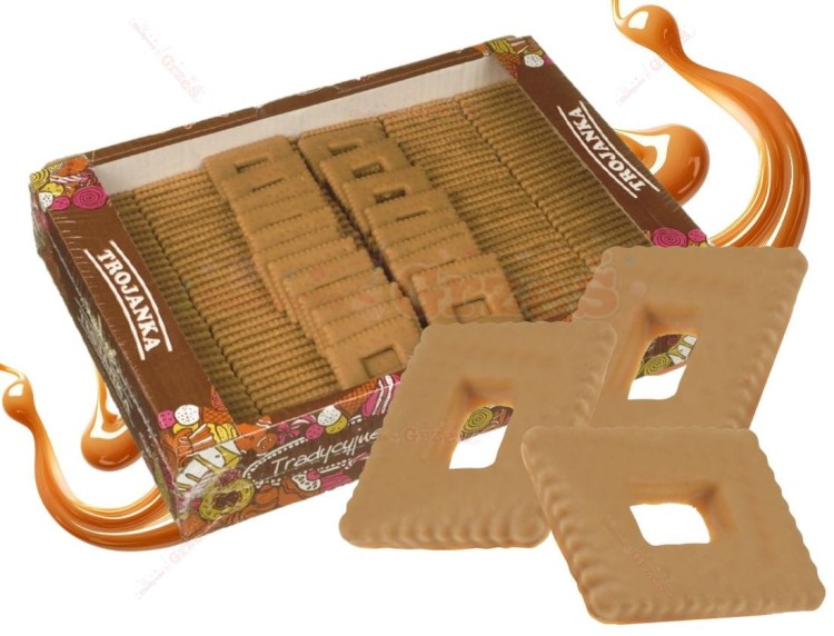 Herbatniki w polewie o smaku toffi 3kg Trojanka