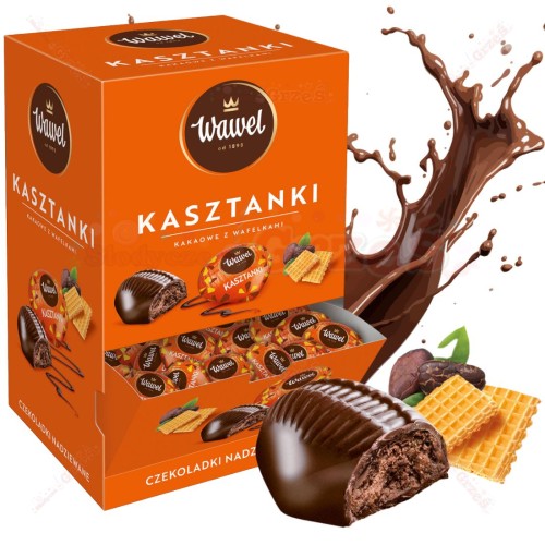Kasztanki - czekoladki nadziewane z wafelkami 2,3kg Wawel