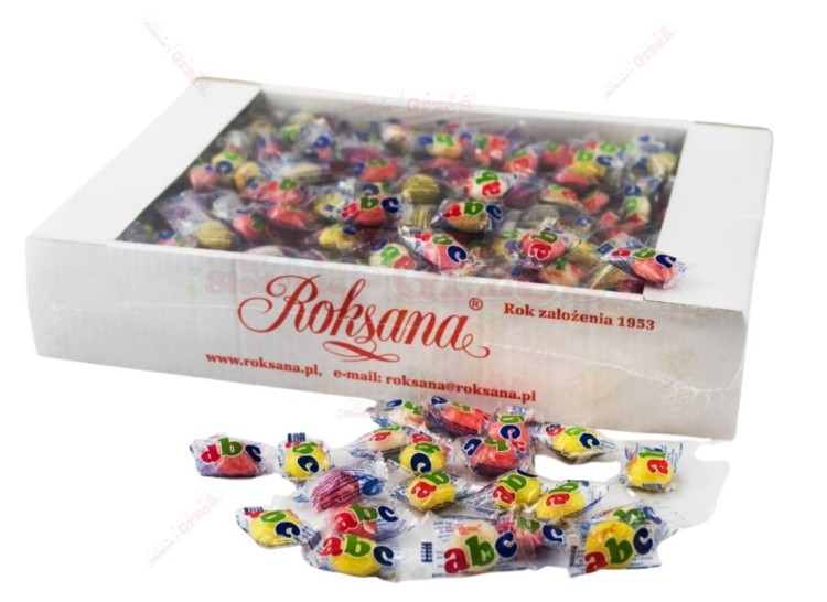 Cukierki ABC nadziewane 2,5kg Roksana