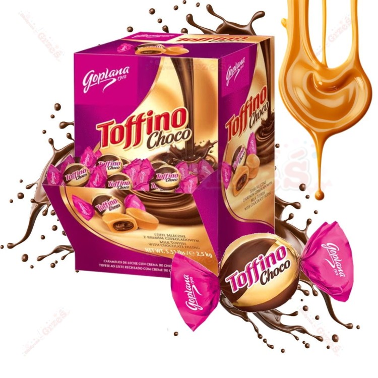 cukierki Toffino Choco - toffi z kremem czekoladowym 2,5kg Goplana