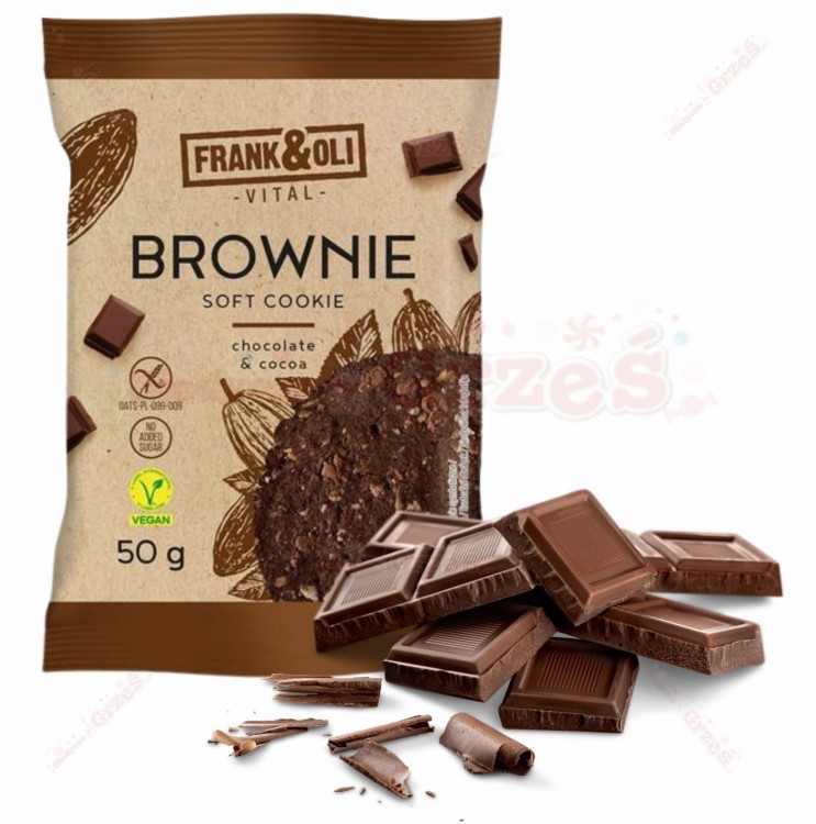 Ciastko BROWNIE czekolada + kakao 50g Frank&amp;Oli