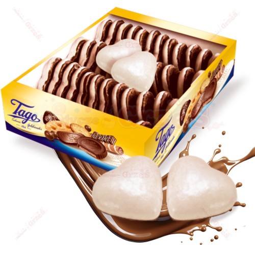 Pierniki serca- Piernik DUET w białej glazurze 1,5kg Tago | Pierniki Święta