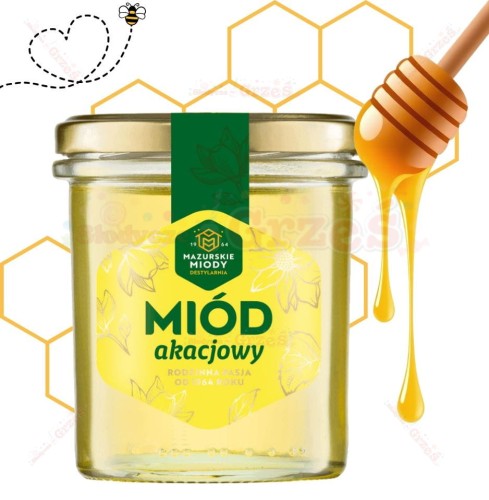 Miód akacjowy 400g Mazurskie Miody