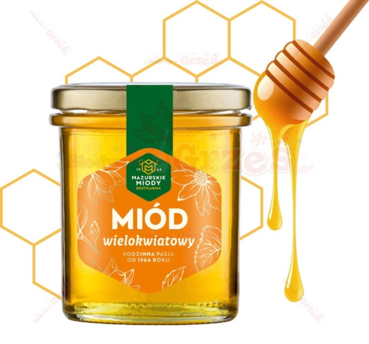 Miód wielokwiatowy  400g Mazurskie Miody