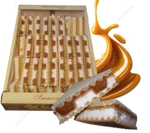Pischinger Ptasia Krówka - wafle z pianką i kajmakiem 1,5kg  Polfood