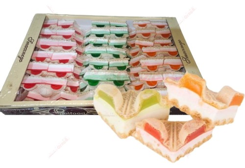 Pischinger Krokodylki owocowe - wafle z pianką i galaretką 1,4kg Polfood