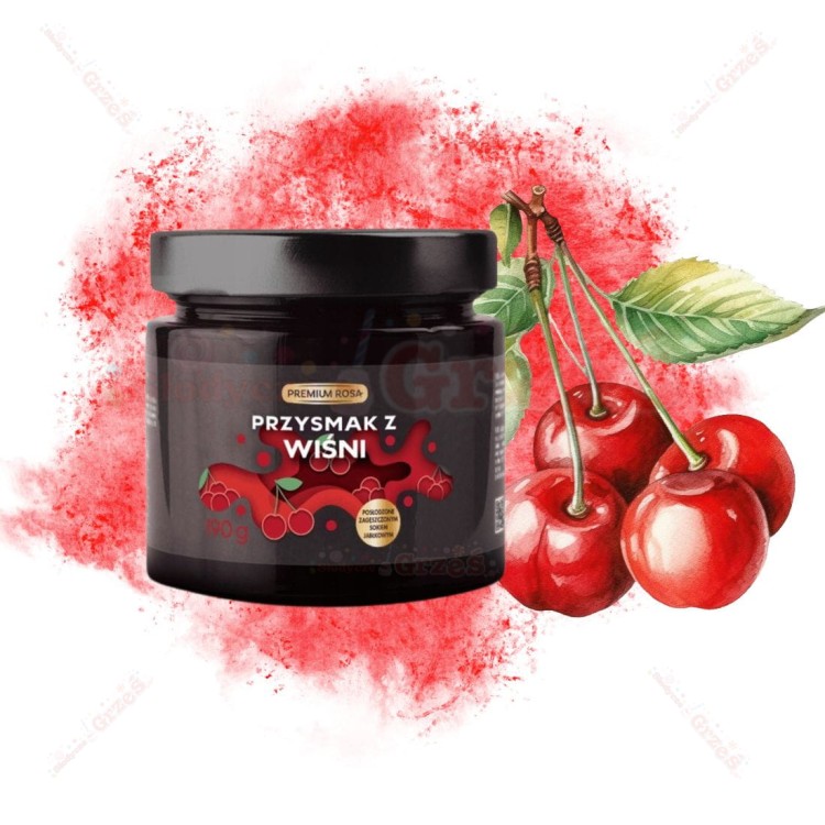 Konfitura wiśniowa - Przysmak z wiśni BEZ CUKRU 190g Premium Rosa