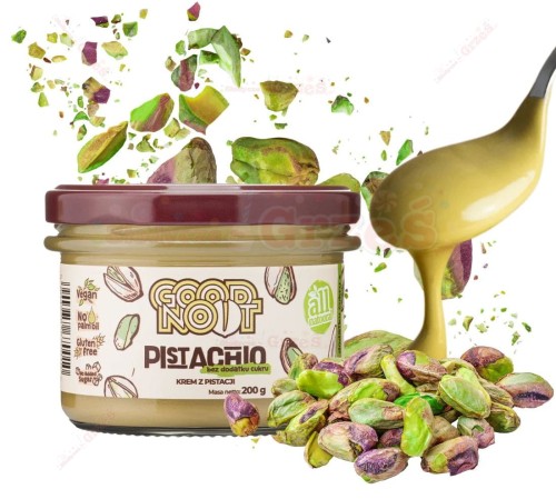 Krem pistacjowy PISTACHIO bez cukru, bez glutenu 200g Good Noot