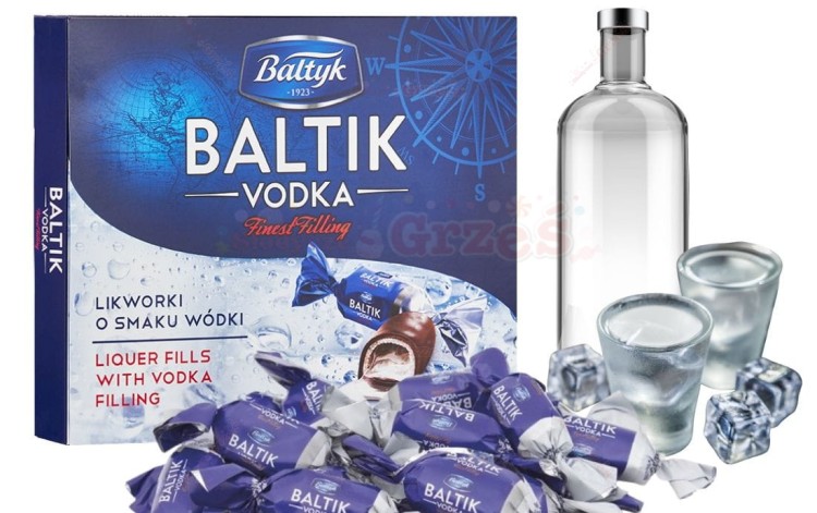Bombonierka Baltik Vódka - likworki w czekoladzie 150g Bałtyk Słodycze ...