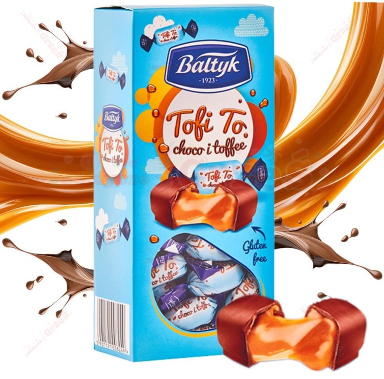 Cukieki Toffi w czekoladzie Tofi To 180g Bałtyk