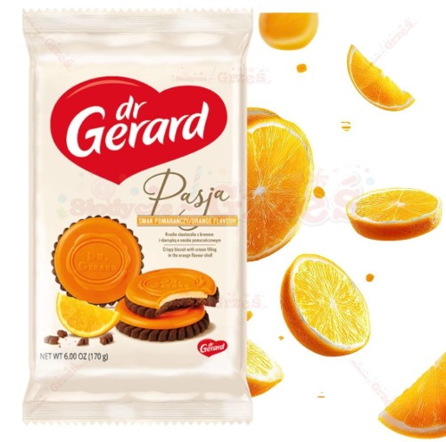 Ciastka Pasja pomarańczowa - herbatniki z kremem 170g Dr Gerard