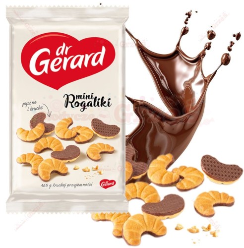 Kruche Mini rogaliki zdobione 165g Dr Gerard