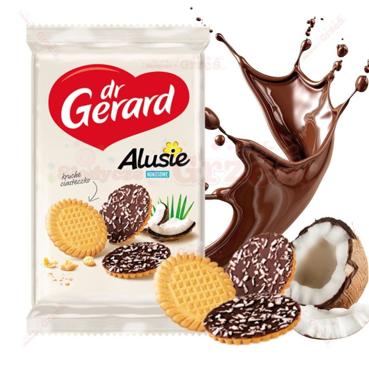 ciastka Alusie z polewą i kokosem - Aloha 160g Dr Gerard