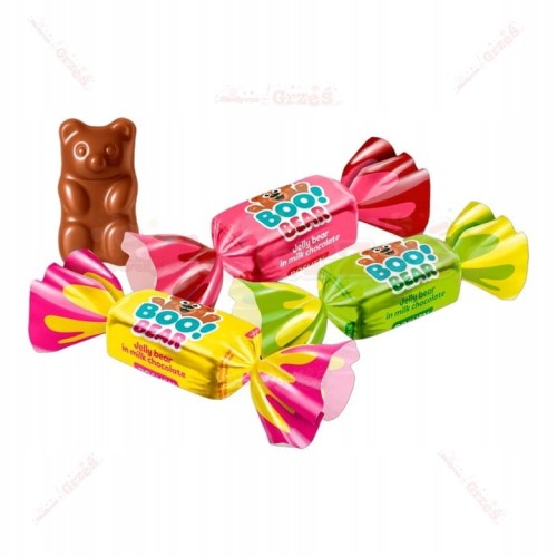 Boo! Bear - Galaretki misie w czekoladzie 1kg Roshen | żelki Misie w czekoladzie