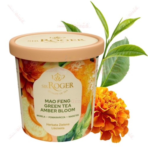 Mao Feng Amber Bloom - zielona herbata morela, nagietek 50g Sir Roger