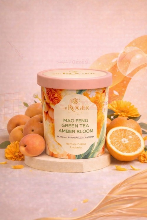Mao Feng Amber Bloom - zielona herbata morela, nagietek 50g Sir Roger