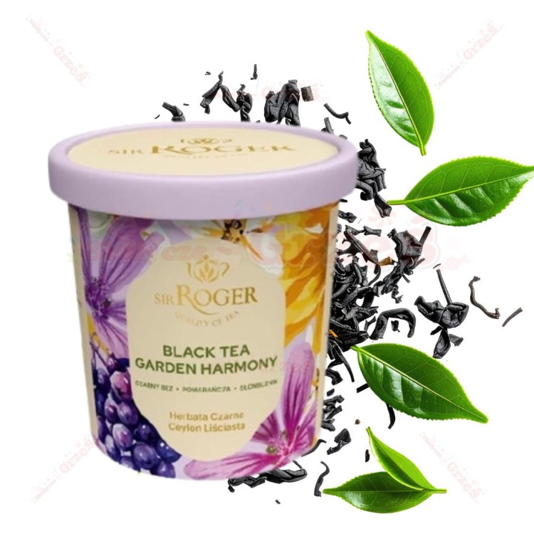 Garden Harmony - czarna herbata bez, pomarańcza 40g Sir Roger