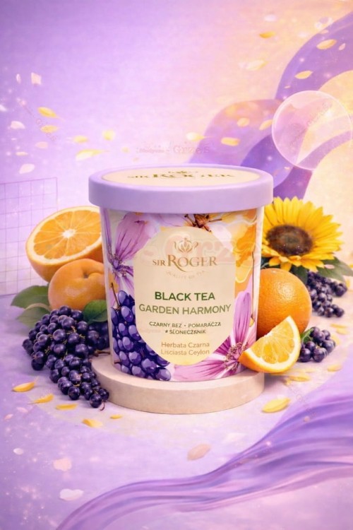 Garden Harmony - czarna herbata bez, pomarańcza 40g Sir Roger