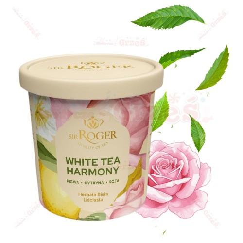 White harmony - biała herbata pigwa, cytryna, róża 50g Sir Roger