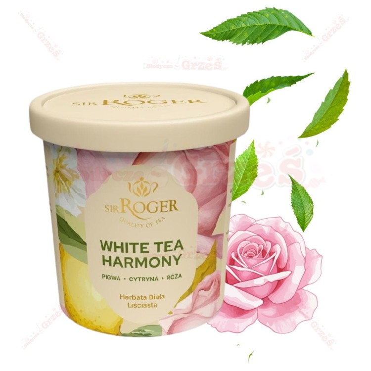 White harmony - biała herbata pigwa, cytryna, róża 50g Sir Roger