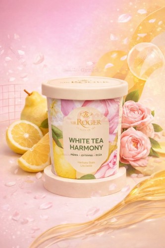 White harmony - biała herbata pigwa, cytryna, róża 50g Sir Roger