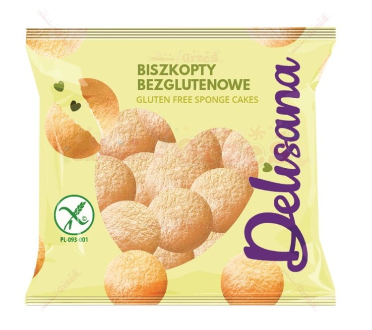 Biszkopty bezglutenowe 110g Delisana