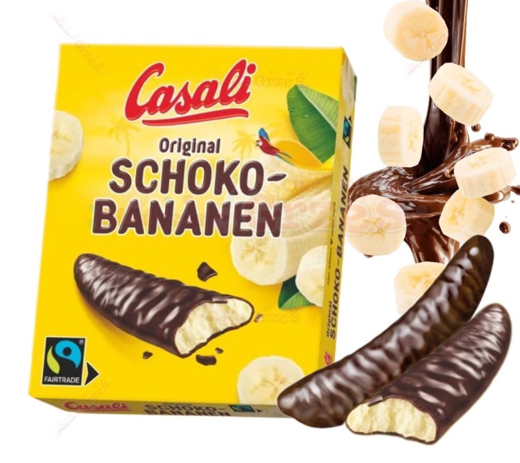 Pianka bananowa, banany w czekoladzie 150g Casali Schoko Bananen