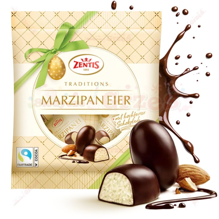 Jajeczka marcepanowe w czekoladzie 200g Zentis Jajka na Wielkanoc