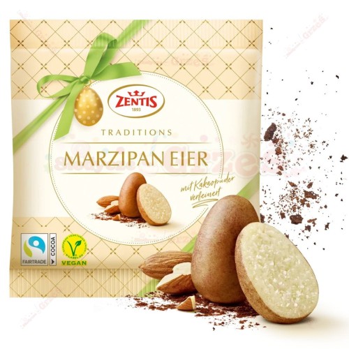 Jajeczka marcepanowe w kakao 100g Zentis Jajka na Wielkanoc