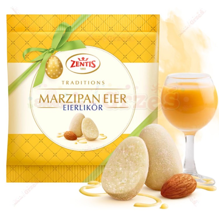 Jajeczka marcepanowe z likierem AJERKONIAK 125g Zentis  Jajka na Wielkanoc