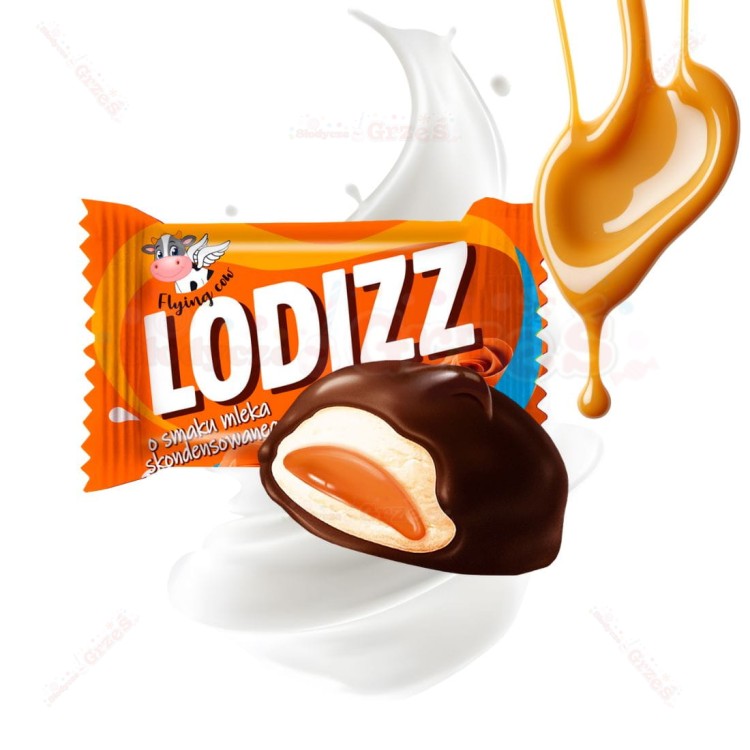 Cukierki piankowe Lodizz mleko skondensowane 1kg Flying Cow