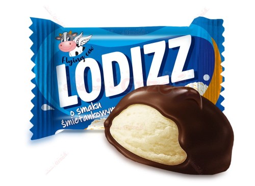 Cukierki piankowe Lodizz śmietankowe 1kg Flying Cow