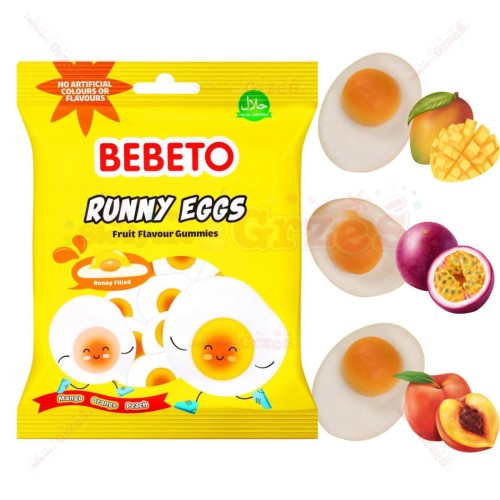 Żelki owocowe - jajka sadzone Runny Eggs 130g Bebeto