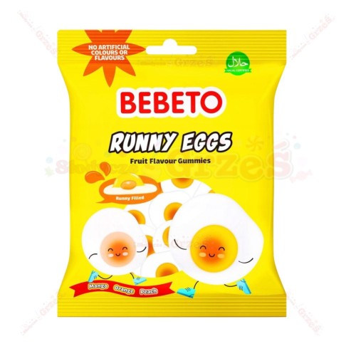 Żelki owocowe - jajka sadzone Runny Eggs 130g Bebeto