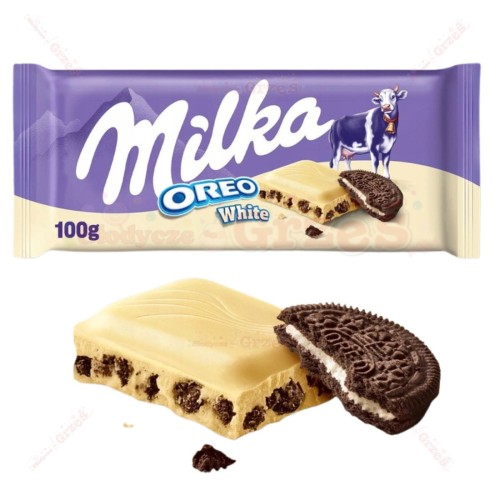 czekolada Milka BIAŁA OREO z kawałkami ciasteczek OREO 100g Mondelez